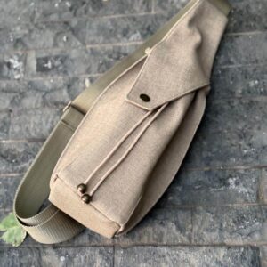 Beige VELOIR power bag, exclusive carrier bag for e-bike batteries